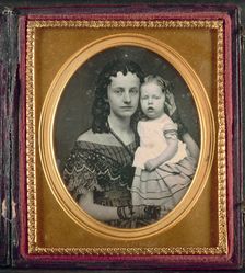 Mother and Child, c. 1855. Creator: Unidentified Photographer