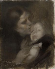 Mother and child c1890. Artist: Eugene Carriere