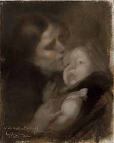 Mother and child c1890. Creator: Eugene Carriere