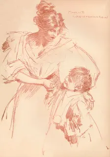 Mother and child c1897, (1897). Artist: Maurice Greiffenhagen
