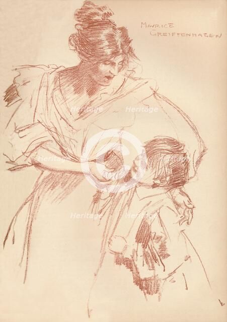 'Mother and child', c1897, (1897). Artist: Maurice Greiffenhagen.