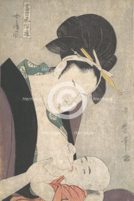 Mother and Child, ca. 1790. Creator: Kitagawa Utamaro.