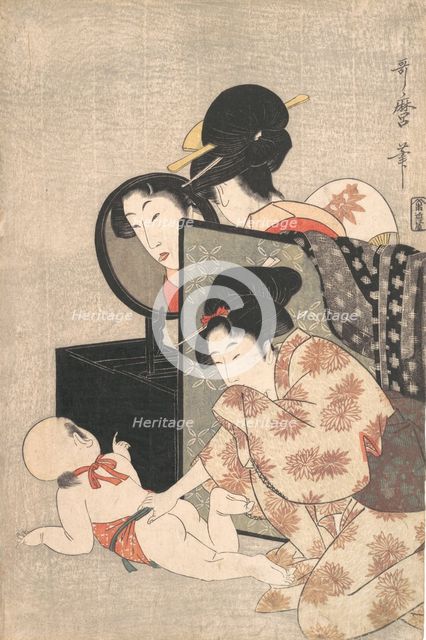 Mother and Child, ca. 1793. Creator: Kitagawa Utamaro.