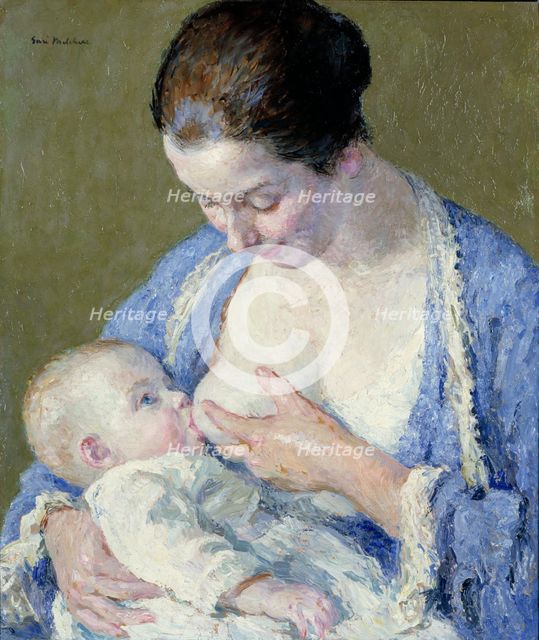 Mother and Child, ca. 1920. Creator: Gari Melchers.