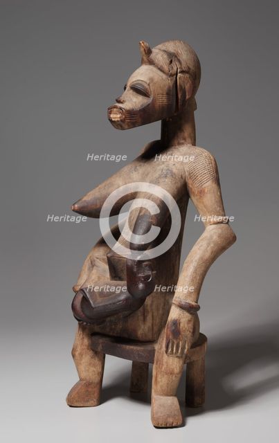 Mother-and-Child Figure, 1800s-1900s. Creator: Unknown.