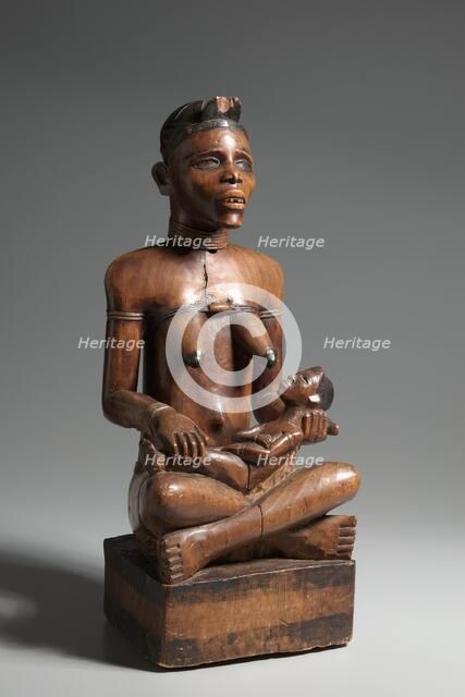 Mother and Child Figure, late 1800s-early 1900s. Creator: Unknown.