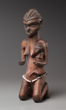 Mother-and-Child Figure, late 1800s-early 1900s. Creator: Unknown