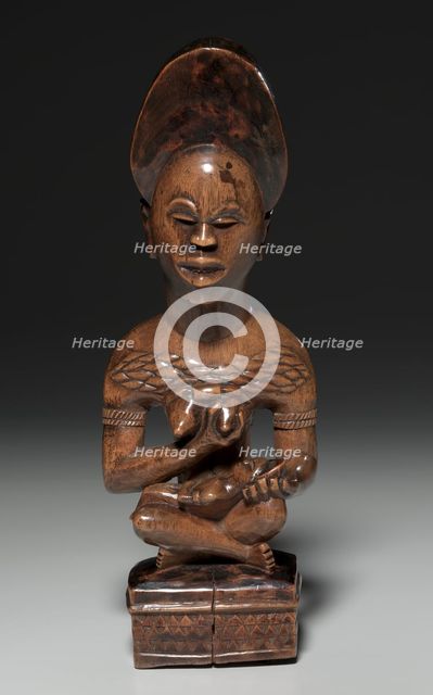 Mother-and-Child Figure , mid to late 1800s. Creator: Unknown.