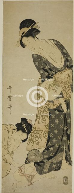 Mother and Child, Japan, c. 1800. Creator: Kitagawa Utamaro.