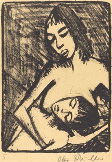 Mother and Child (Mutter und Kind), probably 1920. Creator: Otto Mueller