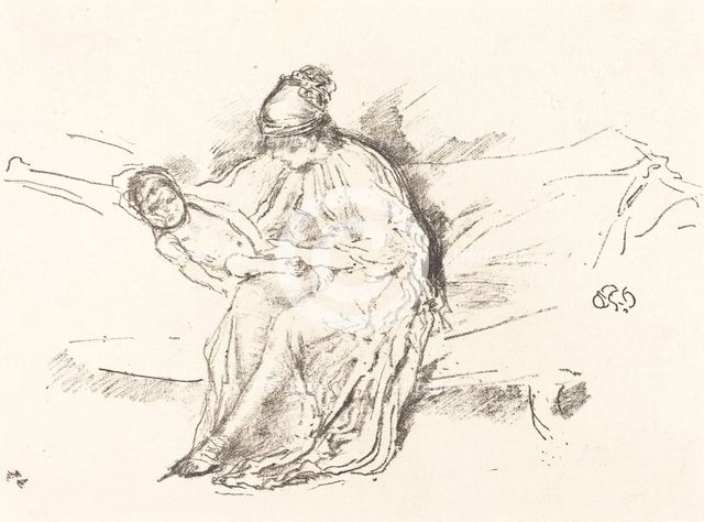 Mother and Child, No. 4, 1891/1895. Creator: James Abbott McNeill Whistler.