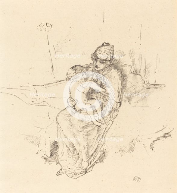 Mother and Child, No. 1, 1891/1895. Creator: James Abbott McNeill Whistler.