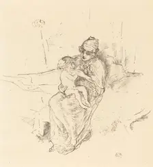 Mother and Child, No. 1, 1891/1895. Creator: James Abbott McNeill Whistler