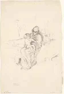 Mother and Child, No. 1, 1891/1895 (printed 1904). Creator: James Abbott McNeill Whistler