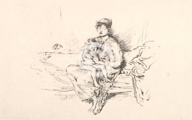 Mother and Child, No. 2, 1890. Creator: James McNeill Whistler (American, 1834-1903).