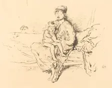 Mother and Child, No. 2, 1891/1895. Creator: James Abbott McNeill Whistler