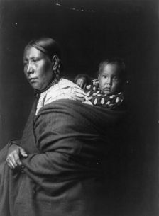 Mother and child-Ogalala, c1905. Creator: Edward Sheriff Curtis