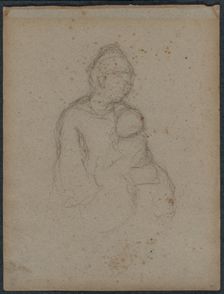 Mother and Child (recto), 1870s. Creator: Paul Gauguin (French, 1848-1903)