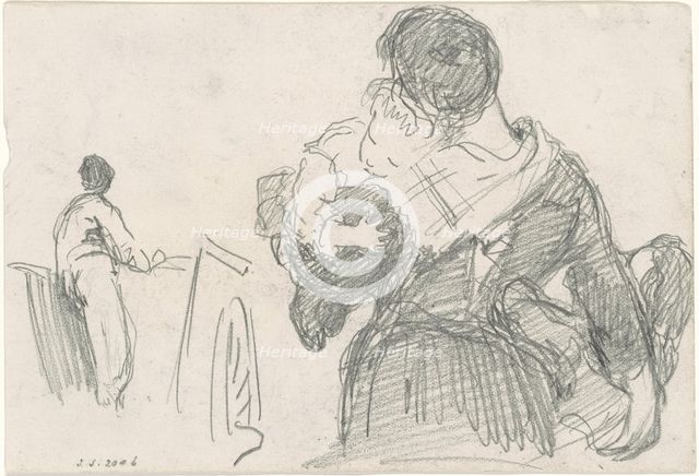 Mother and Child [recto], c. 1871-1872. Creator: John Singer Sargent.