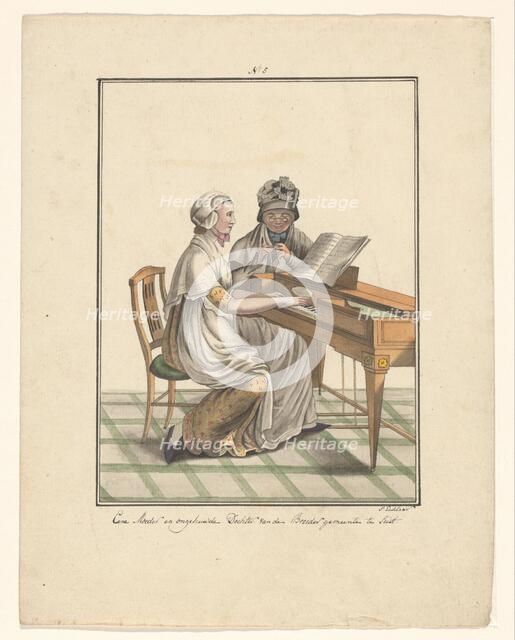 Mother and daughter of the Moravian Church, 1803-c.1899.  Creator: J. Enklaar.