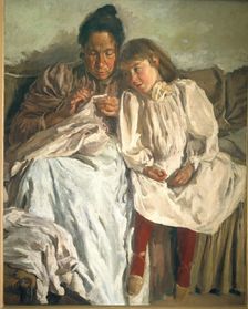 Mother and Daughter oil on canvas (1898)