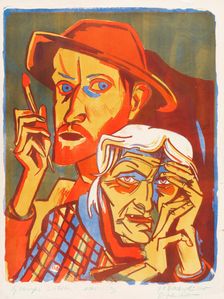 Mother and I, 1920. Creator: Böckstiegel, Peter August (1889-1951)