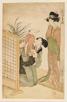 Mother, child, and nurse, c1800. Artist: Kitagawa Utamaro