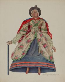 Mother Goose marionette, c. 1939. Creator: Rose Campbell-Gerke