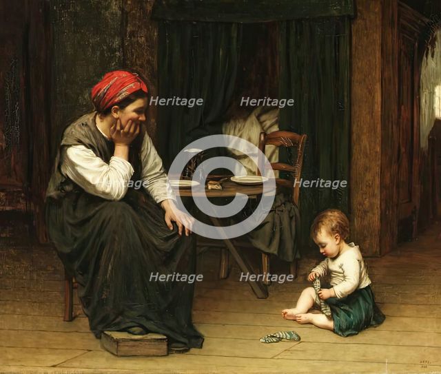 Mother's Joy, 1868. Creator: David Adolf Constant Artz.