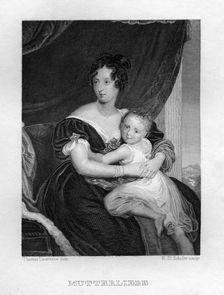 Mother's love c1833. Creator: Edouard Schuler