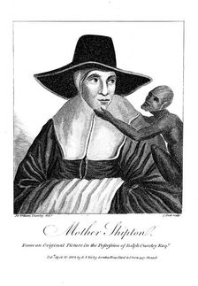 Mother Shipton (1488-c1560) English witch and prophetess, 1804. Artist: John Scott