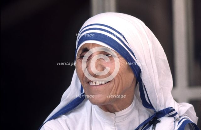 Mother Teresa, called 'Teresa from Calcuta' (Agres Gonxa Bojaxhiu). (1910-1997), Nobel Peace Priz…