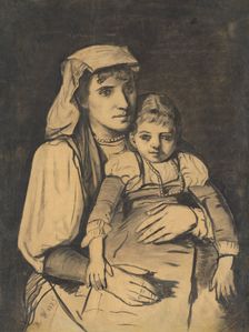 Mother with child, 1885. Creator: Monogrammist M.W.