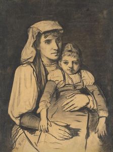 Mother with child, 1885. Creator: Monogrammist M.W.