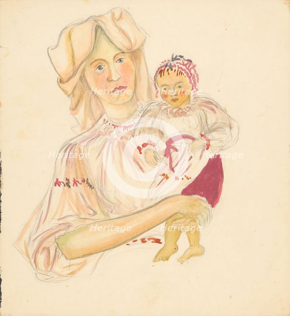 Mother with child, 1940/1944. Creator: Ján Novák.