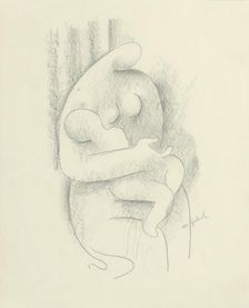 Mother with child, 1932-1934. Creator: Mikulas Galanda
