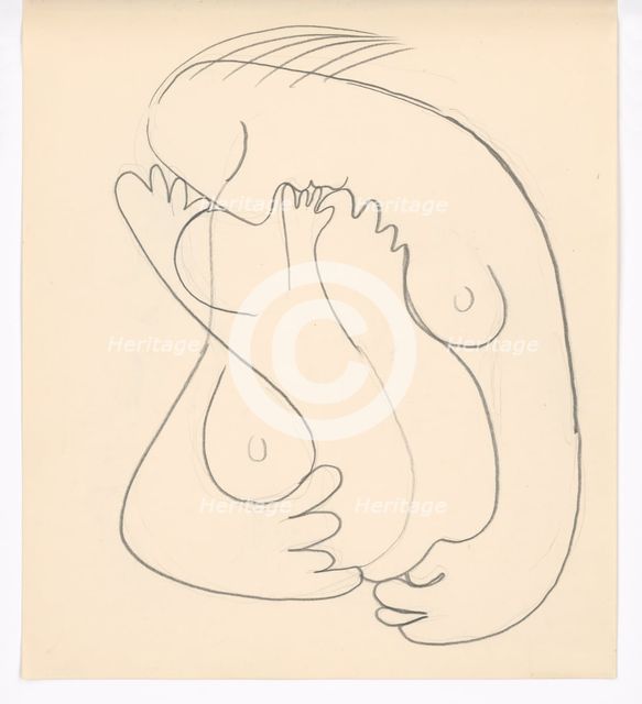 Mother with child, 1938. Creator: Mikulas Galanda.