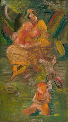 Mother with Children, 1935-1940. Creator: Arnold Peter Weisz-Kubincan