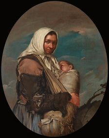 Mother with baby, c.1730. Creator: Ceruti, Giacomo Antonio (1698-1767)