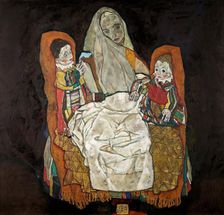 Mother with two children III, 1915-1917. Creator: Egon Schiele