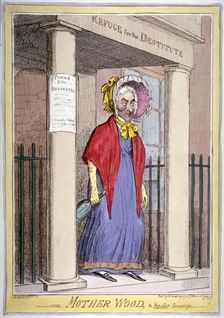 Mother Wood, the popular procuress! 1820. Artist: Isaac Robert Cruikshank