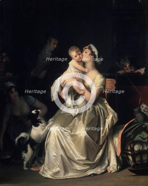 Motherhood, 1800s. Artist: Gerard, Marguerite (1761-1837)