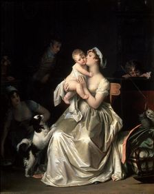 Motherhood 1800s. Artist: Marguerite Gerard