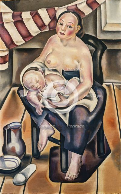 Motherhood, 1922-1923. Creator: Blanchard, María (1881-1932).