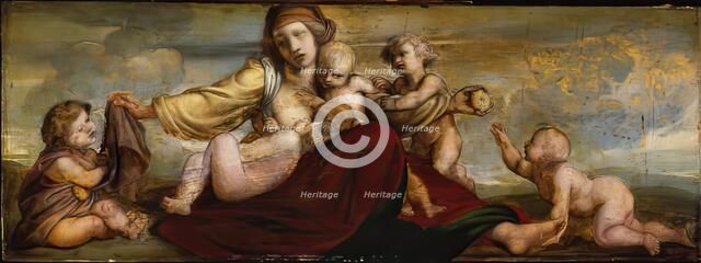 Motherhood - Sketch for fresco panel, c1844. Creator: William Dyce.