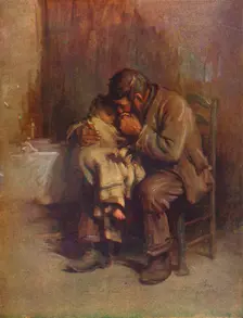 Motherless c1899, (1914). Artist: Luke Fildes