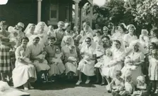 Mothers and babies at a Back to St Monan's Day afternoon, 1959. Creator: Unknown