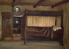 Mother's Bed, 1879. Creator: Gustav Wentzel