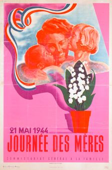Mother's Day, 21st May 1944 Vichy French poster, 1944. Artist: Phili