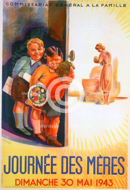 'Mother's Day, Sunday 30th May 1943', 1943.  Artist: Phili